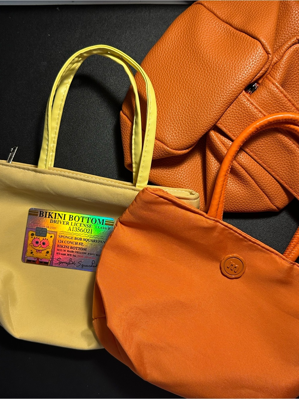 Korean Style Mini Handbags (2 fabric, 1 faux leather) - Unbranded